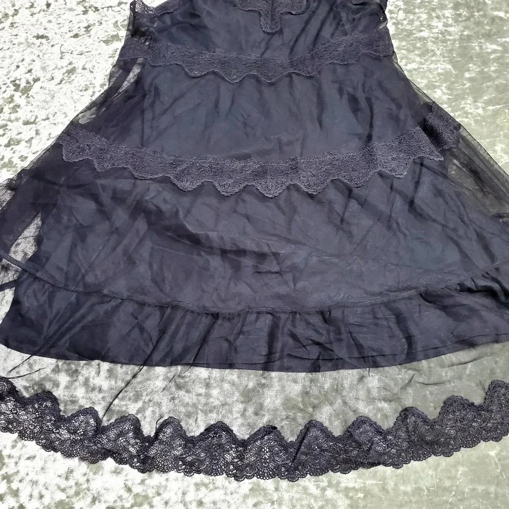 Victoria's Secret Black Lace Slip‎ Size: M